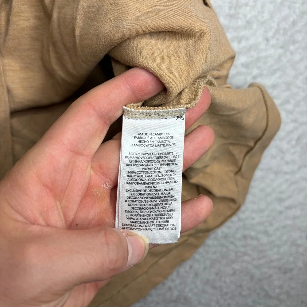 Polo Ralph Lauren Mens 3XB Henley Shirt Tan Long Sleeve Cotton Big & Tall